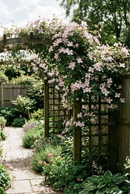 Clematis montana 'Elizabeth' tuteur 70 cm C2