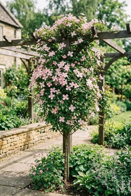 Clematis montana 'Tetrarose' sur tige 70 cm C2