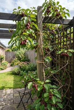 Actinidia arguta 'Ken's Red' tuteuré