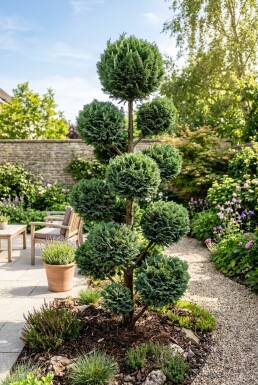Chamaecyparis lawsoniana 'Wisselii' Pompon
