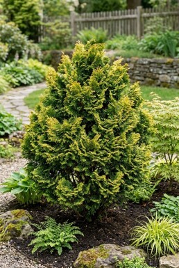 Chamaecyparis obtusa 'Aurora' Arbuste