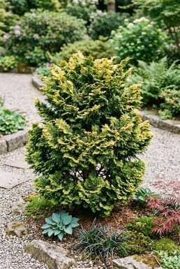 Chamaecyparis obtusa 'Aurora' Arbuste