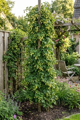 Humulus lupulus 'Herculus' Tuteur