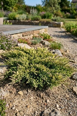 Juniperus horizontalis 'Andorra Variegata' Arbuste