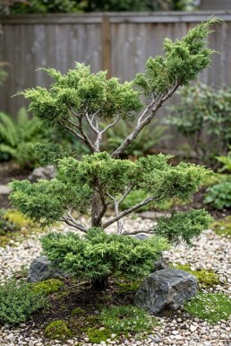 Juniperus pfitzeriana 'Mint Julep' Multiplateau