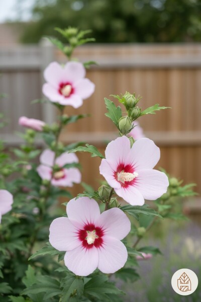 Hibiscus syriacus 'Hamabo' arbuste 40-60 cm