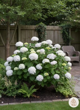 Hydrangea macrophylla 'The Bride' arbuste 30-35 cm