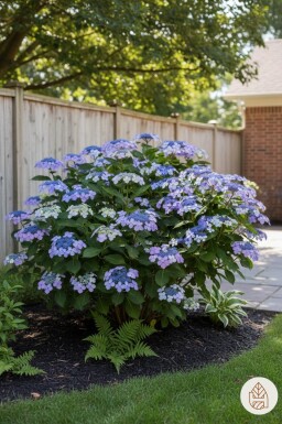 Hydrangea macrophylla 'Mariesii Perfecta' arbuste