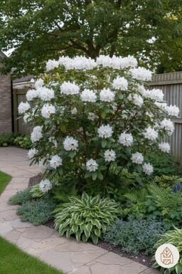 Rhododendron 'Cunningham's White' arbuste 50-60 cm