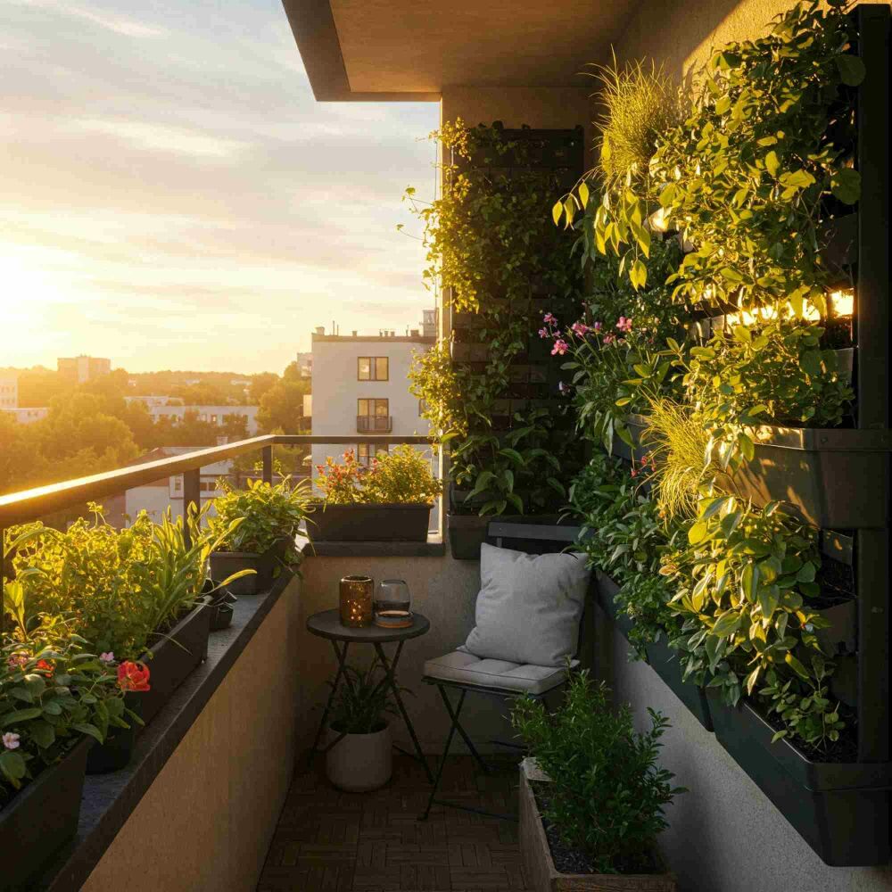 Petit espace, grand effet : voici comment aménager un balcon vert