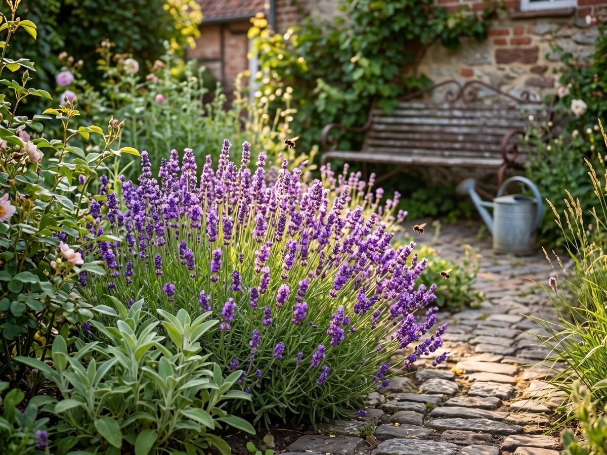 Que peut-on planter entre les herbes aux écouvillons ?