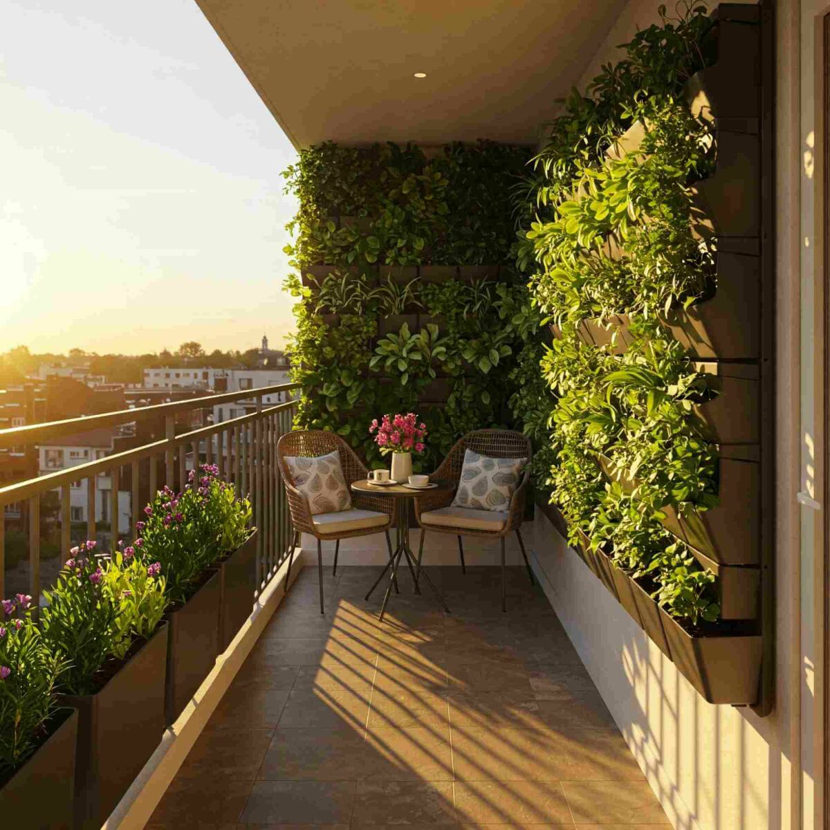 Petit espace, grand effet : voici comment aménager un balcon vert image